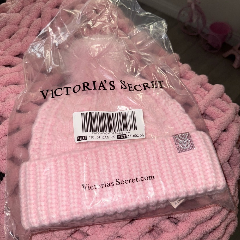 Victoria's Secret Soft Pink Kids Hat